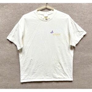 Hidden NY Men's Heavyweight Cotton T-Shirt Cream White XL Tee Graphic Print PPF